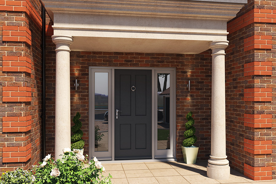 EXT-603 Anthractite External Timber Door PAS24 LR